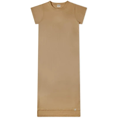 MATONA Damen vegan Tee Kleid Camel