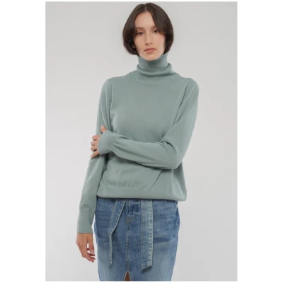 MAYURA Feinstrick Rollkragen-pullover aus Bio Baumwolle, Baumwolle