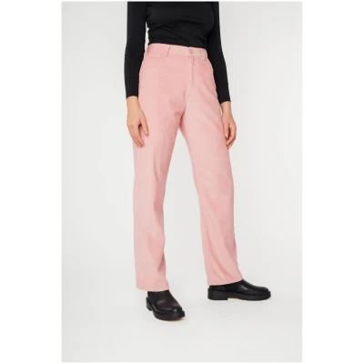 MELA Damen vegan Hose Oorja High Waist Corduroy Rose