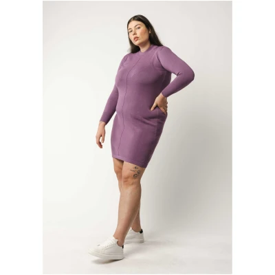 MELA Damen vegan Kleid Harleen Flieder