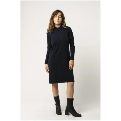MELA Damen vegan Kleid Harleen Navy