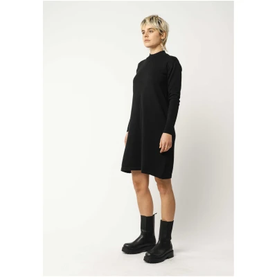 MELA Damen vegan Kleid Harleen Schwarz