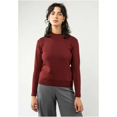 MELA Damen vegan Multipack Feinstrick-Pullover Sada Rot