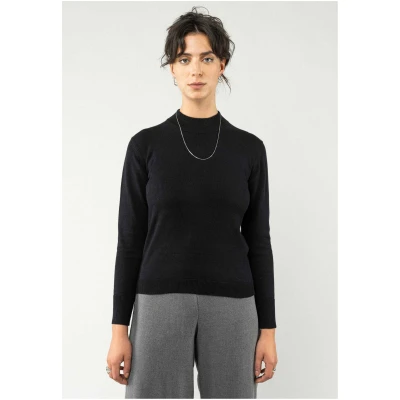 MELA Damen vegan Multipack Feinstrick-Pullover Sada Schwarz
