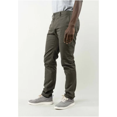 MELA Herren vegan Chinos Pooja Regular Fit Dunkeloliv