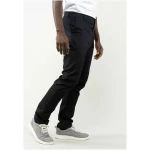 MELA Herren vegan Chinos Pooja Regular Fit Schwarz