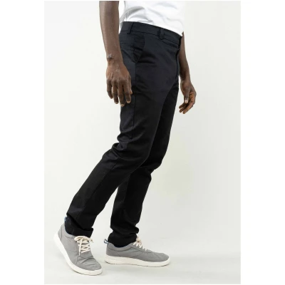 MELA Herren vegan Chinos Pooja Regular Fit Schwarz