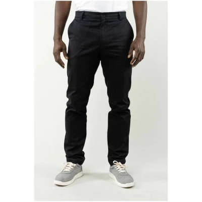 MELA Herren vegan Chinos Pooja Regular Fit Schwarz