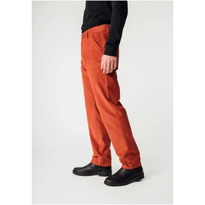 MELA Herren vegan Hose Jivin Corduroy Ziegelrot
