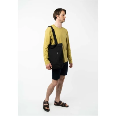 MELA Herren vegan Hybrid Backpack Anil Schwarz