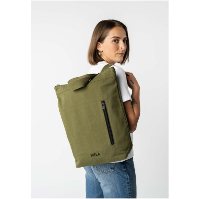 MELA Herren vegan Hybridrucksack Anil Oliv