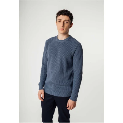 MELA Herren vegan Multipack Strickpullover Ravi Rot Blau