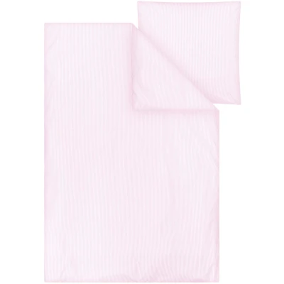 MELA unisex vegan Bettwäscheset Majuli Perkal Streifen Rosa