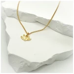 MOANINA Kette Bali Lotusblüte - 925 Silber/18k Gold Vermeil - 3 Längen