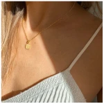 MOANINA Kette Coin Aya - 925 Silber/18k Gold Vermeil - 3 Längen