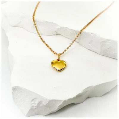 MOANINA Kette My Love Herz - 925 Silber/18k Gold Vermeil - 3 Längen
