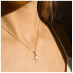 MOANINA Kette Nola Mondstein · 8k Echtgold