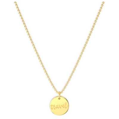 MOANINA Kette Travel Coin - 925 Silber/18k Gold Vermeil - 3 Längen