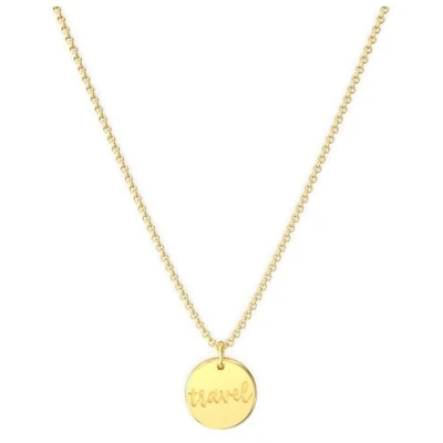 MOANINA Kette Travel Coin - 925 Silber/18k Gold Vermeil - 3 Längen