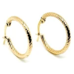 MOANINA Ohrringe Bari Hoops - 375 Massivgold