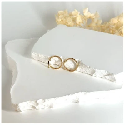 MOANINA Ohrringe Bari Hoops - 375 Massivgold