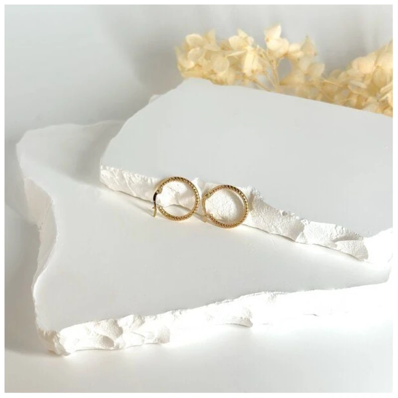 MOANINA Ohrringe Bari Hoops - 375 Massivgold