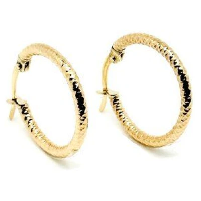 MOANINA Ohrringe Bari Hoops - 375 Massivgold