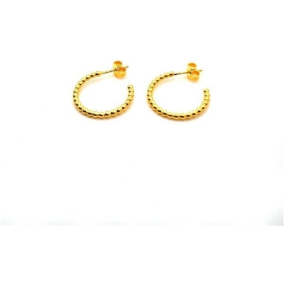 MOANINA Ohrringe Hoops Chia - 925 Silber/18k Gold Vermeil