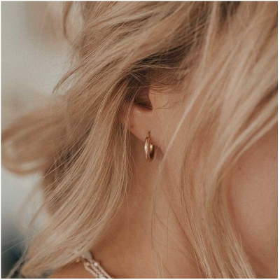 MOANINA Ohrringe Hoops Isabella - 925 Silber/18k Gold Vermeil