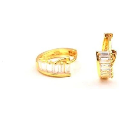 MOANINA Ohrringe Hoops Lucia - 925 Silber/18k Gold Vermeil