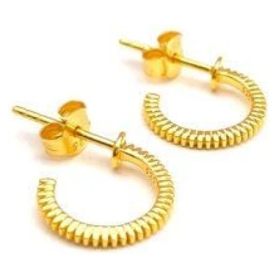 MOANINA Ohrringe Hoops Maria - 925 Silber/18k Gold Vermeil