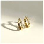 MOANINA Ohrringe Siena Hoops - 333 Massivgold