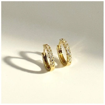 MOANINA Ohrringe Siena Hoops - 333 Massivgold