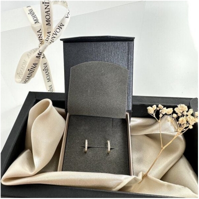 MOANINA Ohrringe Siena Hoops - 333 Massivgold