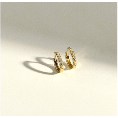 MOANINA Ohrringe Siena Hoops - 585 Massivgold