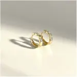 MOANINA Ohrringe Zivia Hoops - 375 Massivgold