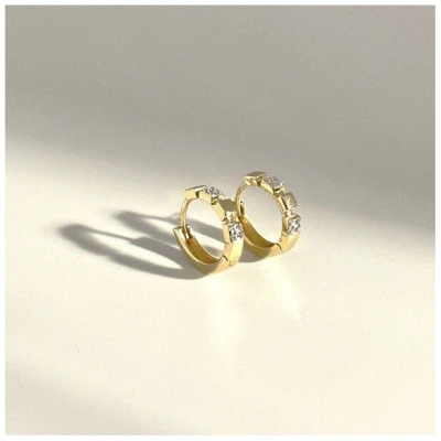 MOANINA Ohrringe Zivia Hoops - 375 Massivgold