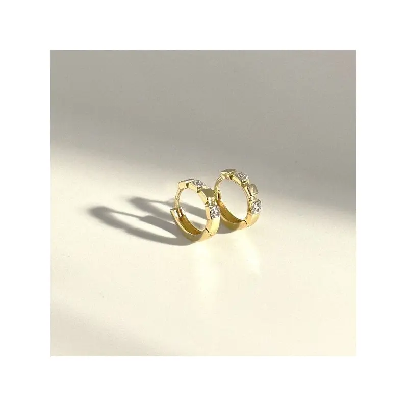 MOANINA Ohrringe Zivia Hoops - 375 Massivgold