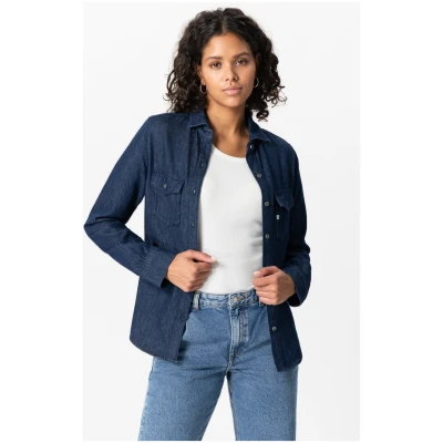 MUD Jeans Damen vegan Hemd Shirley Strong Blau