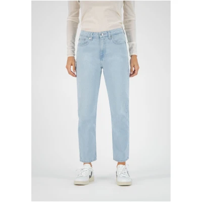 MUD Jeans Damen vegan Jeans Cropped Mimi Hellblau