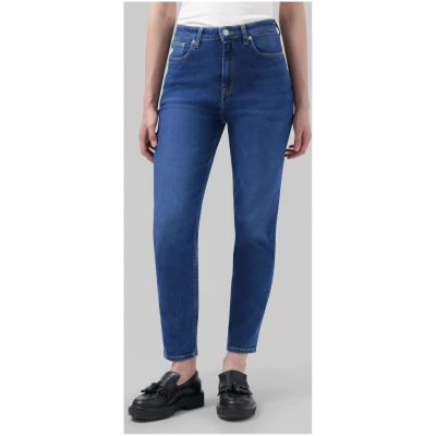 MUD Jeans Damen vegan Jeans Mams Stretch Tapered Stone Indigoblau