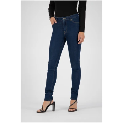 MUD Jeans Damen vegan Jeans Skinny Hazen Dunkelblau