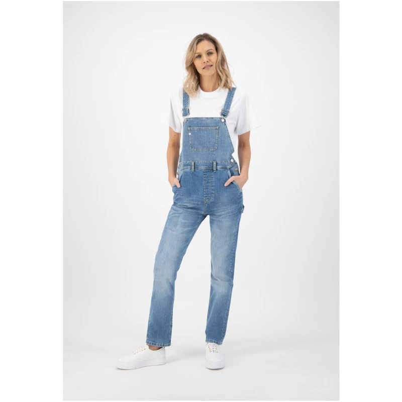 MUD Jeans Damen vegan Latzhose Jenn Blue