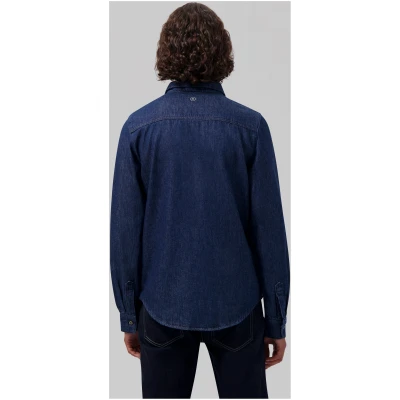 MUD Jeans Herren vegan Hemd Stanley Strong Blau
