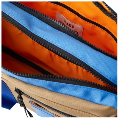 Mads N⌀rgaard Damen vegan Umhängetasche Bel One Cappa Mix Belge/Blue