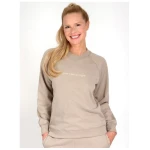 Magadi Damen Sweater BELLA mit Love- Peace- Yoga aus Sweat-Stoff