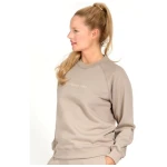 Magadi Damen Sweater BELLA mit Love- Peace- Yoga aus Sweat-Stoff