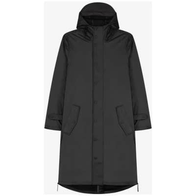 Maium Damen vegan Regenmantel Original Schwarz