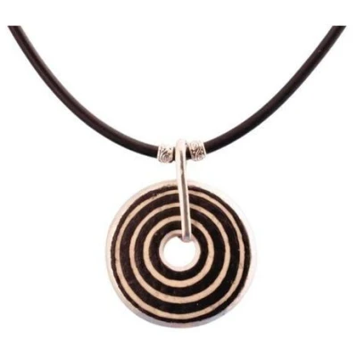Mambu Design Upcycling Halskette - Circles - Straußeneischmuck