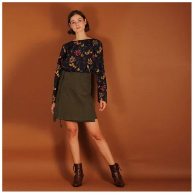 ManduTrap Florale Bluse Lanah aus Biobaumwolle kbA